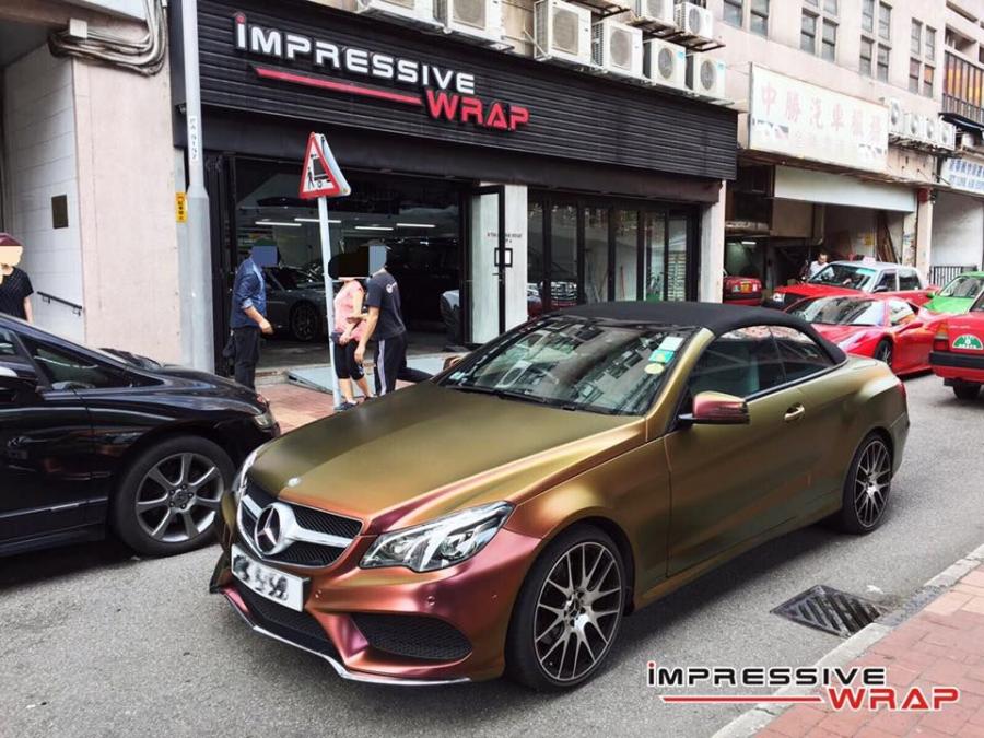  Mercedes-Benz E350 Cabriolet Chameleon by Impressive Wrap 2016 года  (фото 8 из 9)